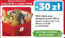 Kaufland Kupon -30 zł rabatu przy zakupach za min. 299 zł z Kaufland Card oferta