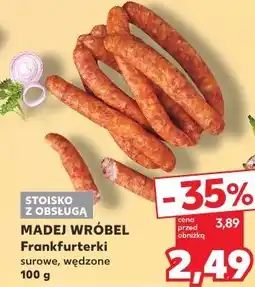 Kaufland Madej Wróbel Frankfurterki surowe, wędzone oferta
