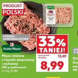 Kaufland Stoisko Mięsne Mięso mielone z łopatki wieprzowej i wołowiny oferta