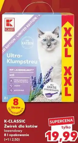 Kaufland K-Classic Żwirek dla kotów lawendowy (Ultra-Klumpstreu) oferta