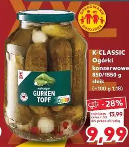 Kaufland K-Classic Ogórki konserwowe oferta