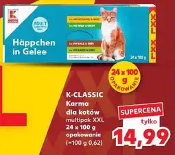 Kaufland K-Classic Karma dla kotów multipak XXL (Häppchen in Gelee) oferta