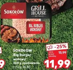 Kaufland Sokołów Grill House Big burger wołowy oferta