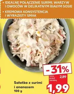 Kaufland Sałatka z surimi i ananasem oferta