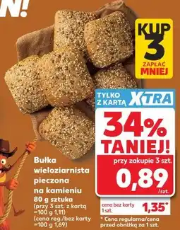 Kaufland Bułka wieloziarnista pieczona na kamieniu oferta