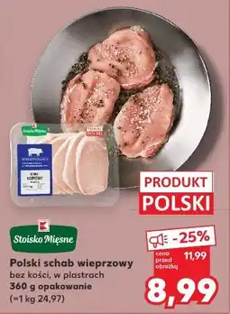 Kaufland Stoisko Mięsne Polski schab wieprzowy bez kości, w plastrach oferta