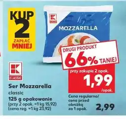 Kaufland K-Classic Ser Mozzarella classic oferta