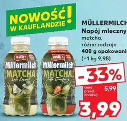 Kaufland Müllermilch Napój mleczny matcha oferta