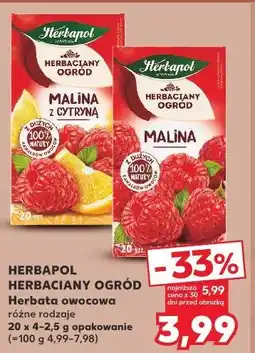 Kaufland Herbata owocowa Herbapol Herbaciany Ogród oferta