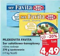 Kaufland Mlekovita Favita Ser sałatkowo-kanapkowy oferta