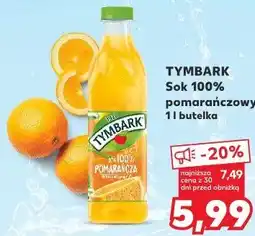 Kaufland Tymbark Sok 100% pomarańczowy oferta