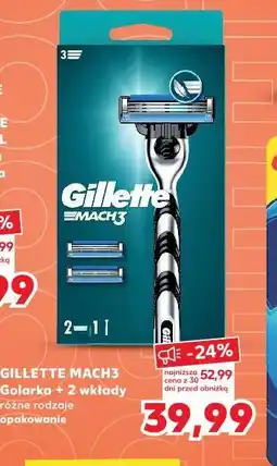 Kaufland Gillette Mach3 Golarka + 2 wkłady oferta