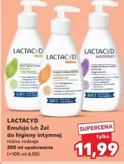Kaufland LACTACYD Emulsja lub Żel do higieny intymnej różne rodzaje oferta