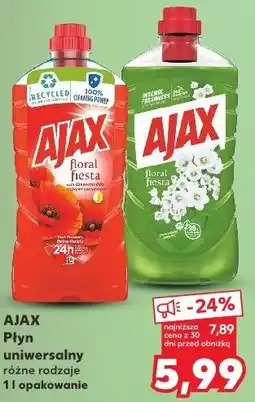 Kaufland Ajax Płyn uniwersalny różne rodzaje oferta