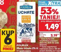 Kaufland Mleko UHT Uchate 2,0% Polmlek oferta