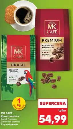 Kaufland Kawa ziarnista MK Café Brasil, Premium, Crema lub Espresso oferta