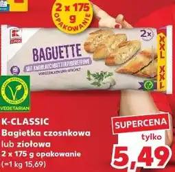 Kaufland K-CLASSIC Bagietka czosnkowa lub ziołowa oferta
