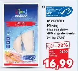 Kaufland MYFOOD Mintaj filet bez skóry oferta