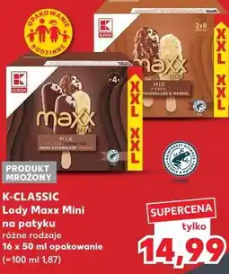 Kaufland K-CLASSIC Lody Maxx Mini na patyku oferta