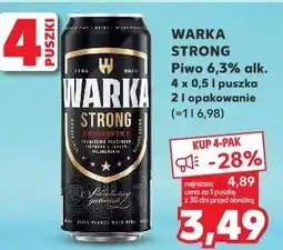 Kaufland Warka Strong Piwo 6,3% alk oferta