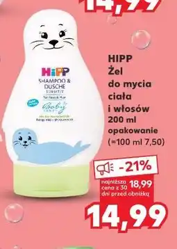 Kaufland HIPP Żel do mycia ciała i włosów oferta