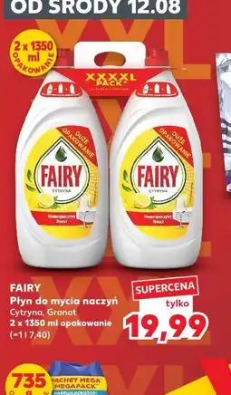 Kaufland Fairy Płyn do mycia naczyń Cytryna, Granat oferta