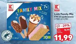 Kaufland K-Classic Lody Family Mix oferta