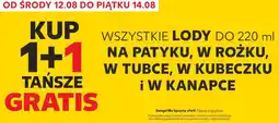Kaufland Wszystkie lody oferta