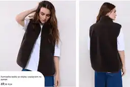 Sinsay Kamizelka teddy ze stójką i zapięciem na zamek Sinsay oferta