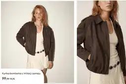 Sinsay Kurtka bomberka z imitacji zamszu oferta