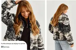 Sinsay Kurtka sherpa ze stójką na zamek Sinsay oferta