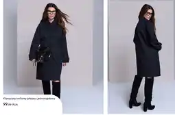 Sinsay Klasyczny twillowy płaszcz jednorzędowy Sinsay oferta