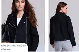 Sinsay Kurtka ramoneska z imitacji zamszu Sinsay oferta