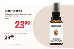 Rossmann Olej z pestek śliwki do twarzy ciała paznokci i włosów Ministerstwo oferta