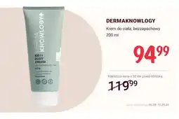Rossmann Krem do ciała bezzapachowy Dermaknowlogy MD11 oferta
