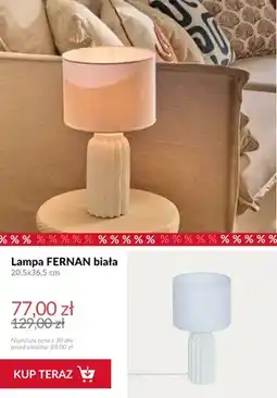 Homla Lampa stołowa Fernan biała oferta