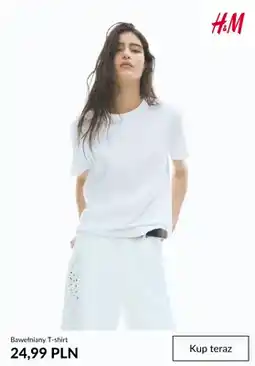 H&M Bawełniany T-shirt H & M oferta