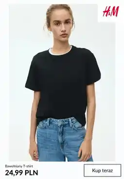 H&M Bawełniany T-shirt H & M oferta
