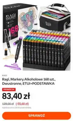 Empik Markery alkoholowe dwustronne Ragi z etui i podstawką oferta