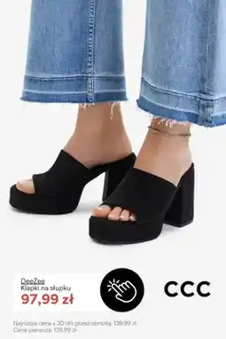 CCC Klapki na słupku DeeZee oferta