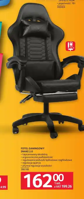 Selgros Fotel gamingowy Snake oferta