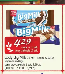 Cezar Delikatesy Lody Big Milk Sandwich Algida oferta