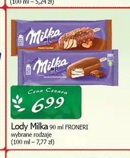 Cezar Delikatesy Lody Milka Peanut Caramel oferta
