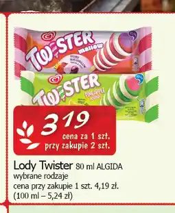 Cezar Delikatesy Lody Twister Pineapple Banana Algida oferta