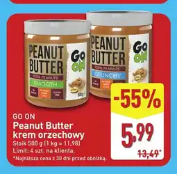 ALDI Krem orzechowy Peanut Butter Smooth Go On oferta