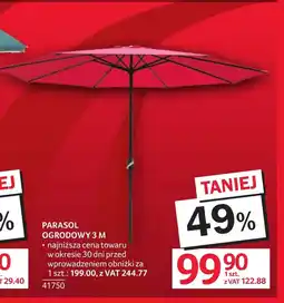 Selgros Parasol ogrodowy oferta