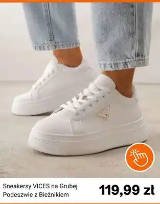 Sneakersy VICES na grubej podeszwie z bieżnikiem