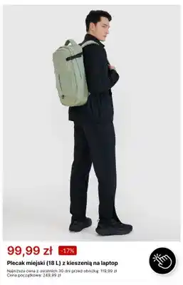 Plecak miejski 18 l z kieszenią na laptop