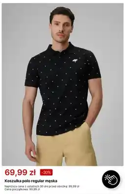 4F Koszulka polo regular męska 4F oferta