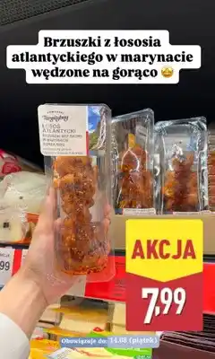 ALDI Brzuszki z łososia atlantyckiego bez skóry w marynacie Korea BBQ Pomorski Targ Rybny oferta